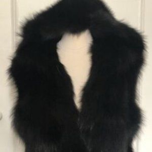 Hooded Fox Fur Gilet - Vest